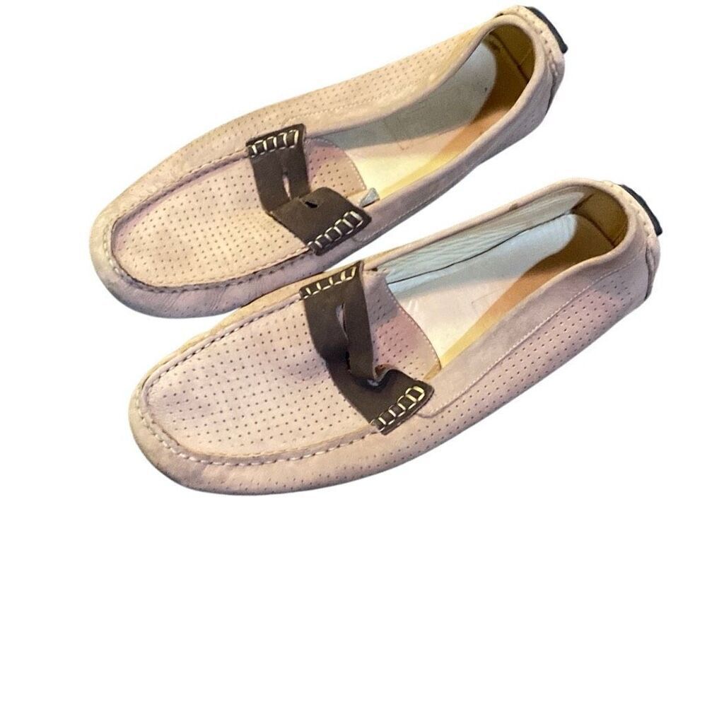 Mercanti Fiorentini Suede Leather Shoes Slip On Driving Loafers Dress Sz 11.5